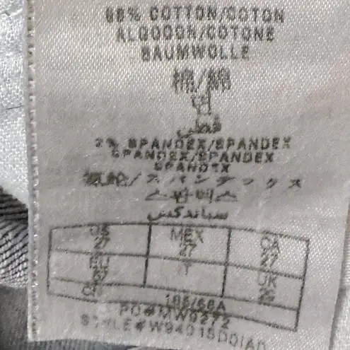 Guess VINTAGE  Scarlet Skinny Leg Bedazzle Y2K Low Rise Hip Hugger Denim Jeans 27