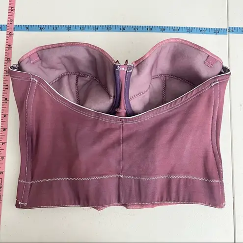 Cupid 40C American VINTAGE 90s Purple Hand Dyed Elastic Pullover Bustier Size undefined
