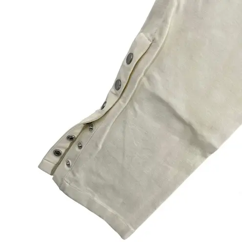 Derek Lam 10 Crosby Women's White Tesse Snap-leg Flared Pants Size 8 New