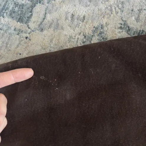 Marvin Richards Jacket Womens XL Brown Suede Leather Faux Fur Lined Hooded