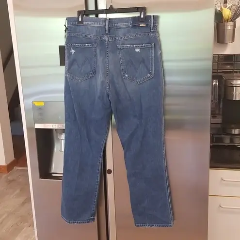 đź’•MOTHER SUPERIORđź’• High Waisted Smokin Double Ankle Jeans Broken Record 32 NWT Blue - Image 13
