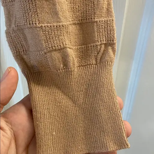 PacSun  Women's Tan Sweater  size S length 18” bust 42” so soft long sleeve