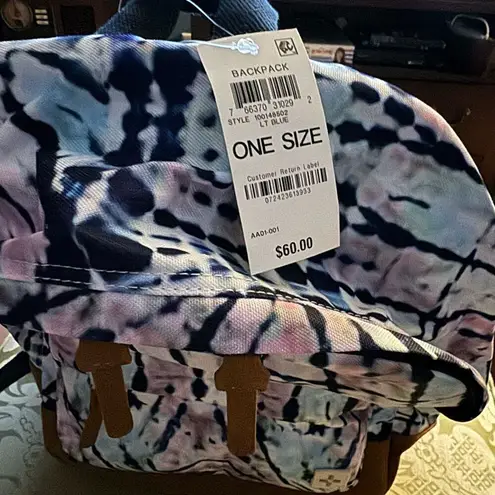 Sun + Stone Pastel Tie Dye Backpack, New with Macy’s Tag Retail $60 Blue