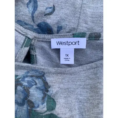 Westport Women's Floral Grey Ruffle Dress