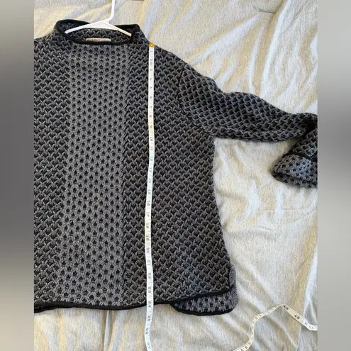 Habitat Sweater Women's M 100% Cotton Pullover Mock Neck Lagenlook Artsy Boho