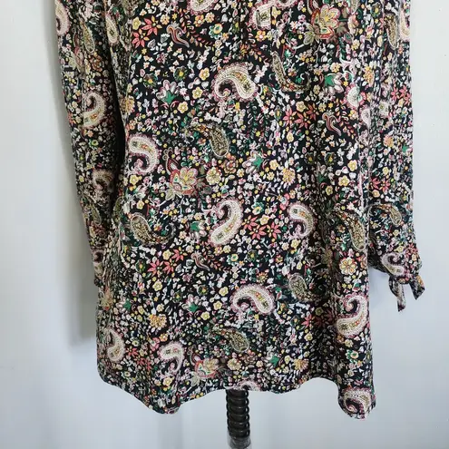 Krazy Kat Paisley Print Boho Style Blouse Top