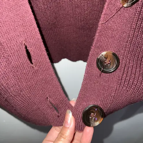 Nordstrom Burgundy Cardigan 