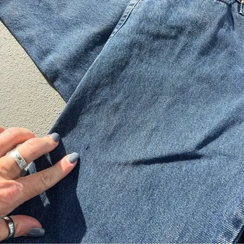 Vint. 80s Roper high rise bareback copper rivet yoke detail cowgirl western jean Blue Size 24