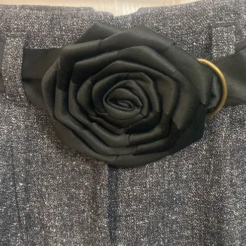 Elle  Grey Rose Detail Shorts