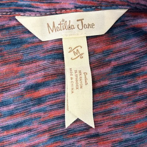 Matilda Jane Matilda Moments With You Planetarium Tunic Top Size M Purple Pink Blue Space Dye