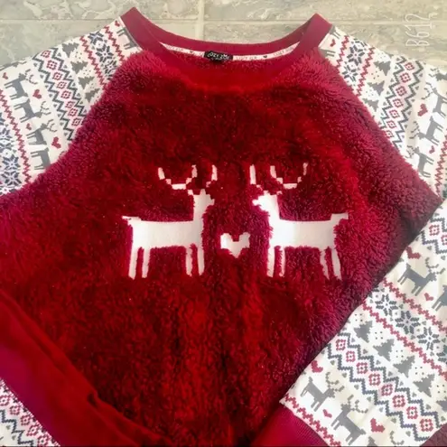 Cozy Zoe Deer Terry Holiday Pajamas Two