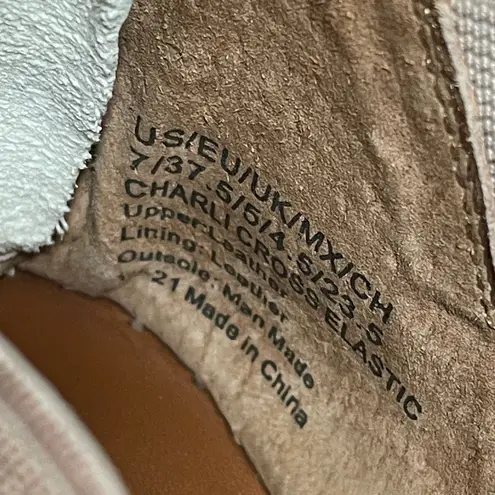 Gentle Souls Kenneth Cole Charli Cross Elastic Wedge Sandals Rose Gold 7 Shoes