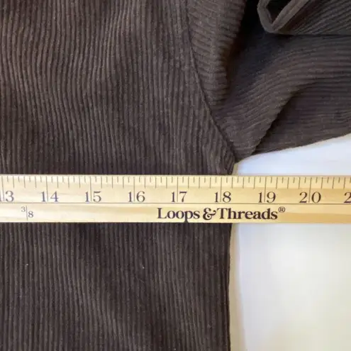 VTG Style Asos Corduroy Cotton Front Button Clueless Layer Shacket 4 (no belt) Brown