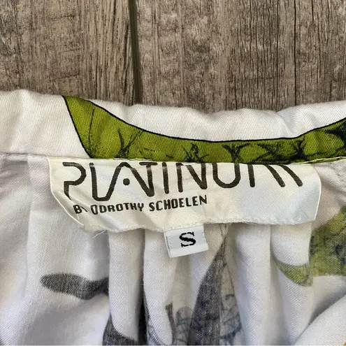 Vintage 1980s button down shirt with fish print & jewels