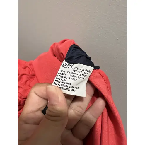 Mulberry Vintage Street Hooded Jacket Red Navy White Size Medium Sailing