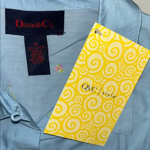 Denim & Co. NWT Size 1X Blue