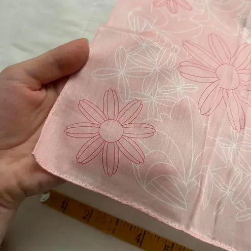 Pink cutesy floral print bandana 0477