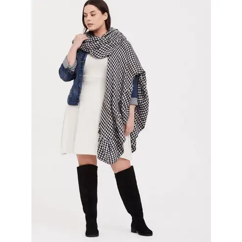 Torrid Light Gray Mini Sweater Cross Front Skater Dress 18/20 2X