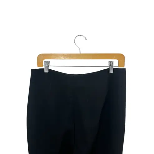 Akris Black Women's Pants 8 Wool High Rise Career Quiet Luxury Trousers Work