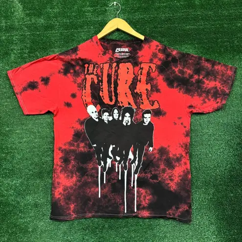 The Cure Red Light District Gothic Metal Band Tie Dye T-Shirt Size Medium