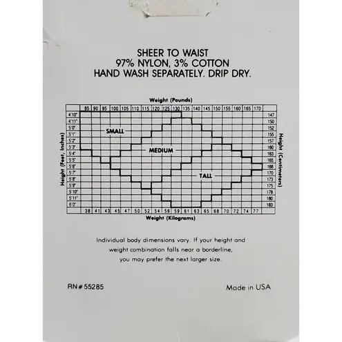 Compagnie International Express Daysheer Pantyhose Bas Collants Women Medium Brown