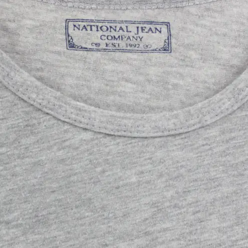 90s Vintage NATIONAL JEAN COMPANY Gray Long Sleeve T