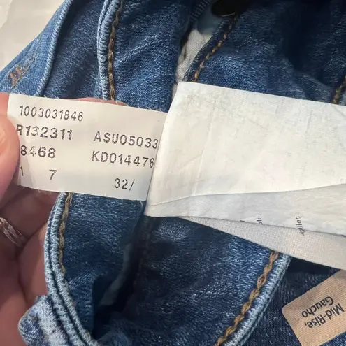 Mavi Women's Daria Mid Rise Gaucho Sz 32 Blue