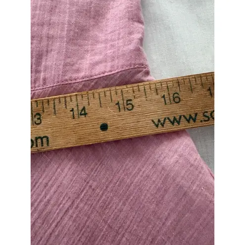 Jams World Voile Babydoll Tank Top Size S Pink Lightweight Fairy Beach Sheer