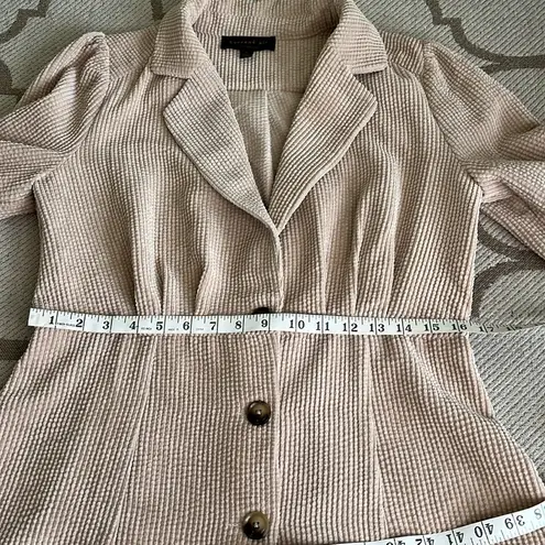 Current Air Anthropologie  Courtney corduroy puff sleeve button front jacket