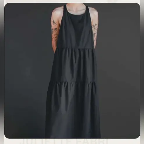 Garmentory DESIGNER JULIETTE FABBRI maxi dress black 100% cotton made in NYC m/l Size M