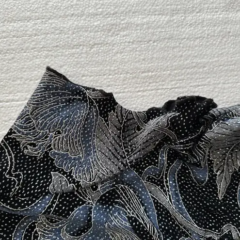 Onyx Nite Onyx Women Sparkle Formal Party Glitter Silver Gold Blue Sz 1X Babydoll Top