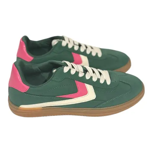 DOLCE VITA Sybela Low Top Lace Up Comfortable Sneaker Size 9.5 Green