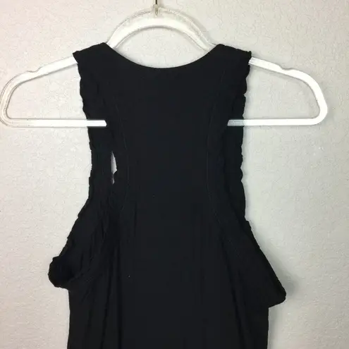 Rewind  Black Button-Up Shorts Romper Size L thumbnail 5