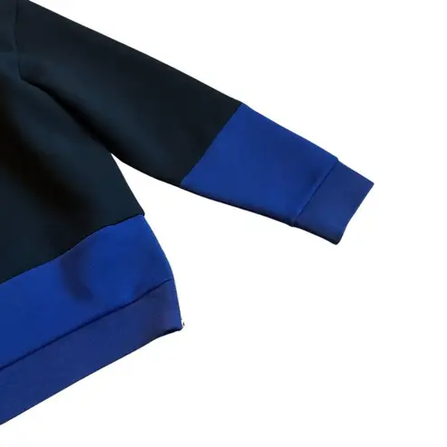 COS Relaxed Fit Pullover Sweater Sweat Shirt Color Block Blue Black Size Small - Image 7