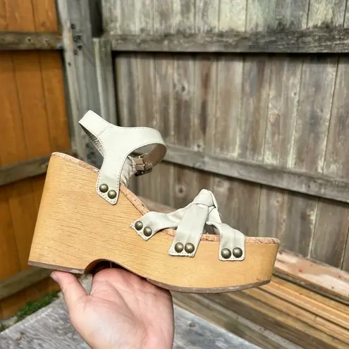 Kork-Ease - Korks‎ Women's Dawson Wedge Platform Sandals Off White Size 8