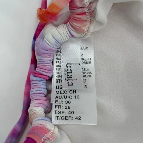 BASTA SURF Bikini Top Size Small NEW Triangle String Tie Dye Swim Beach NWOT Pink
