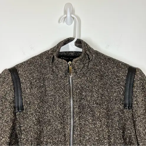 Karen Millen Silk Wool Blend Tweed Jacket Size 8