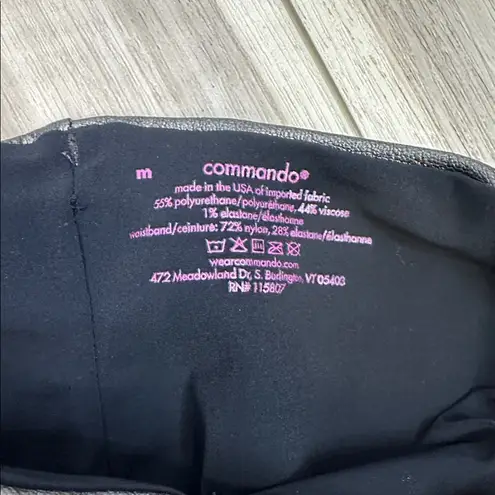 Commando  perfect control high waisted faux leather leggings size medium thumbnail 3