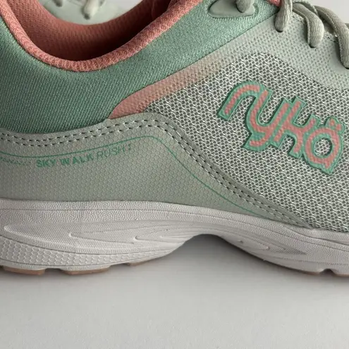 Ryka Women's Sky Walk Rush RK 206/ L 8189 green pink Sneakers size 7 US 37 EU