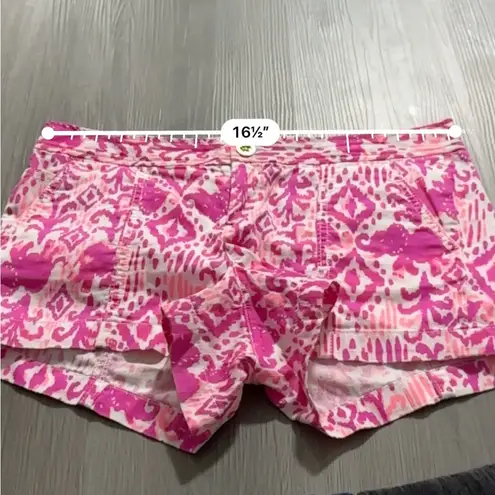 Lilly Pulitzer Liana Mid Rise Shorts in Tons of Fun Magenta Sz 6