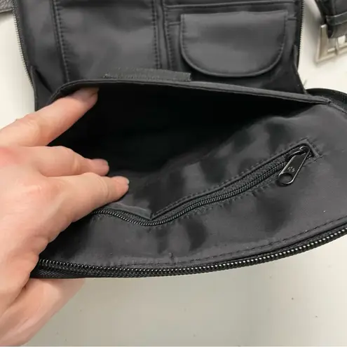 Hobo International HOBO Purse Crossbody Leather Wallet Credit Card Slots Pen Adjustable Soft Black