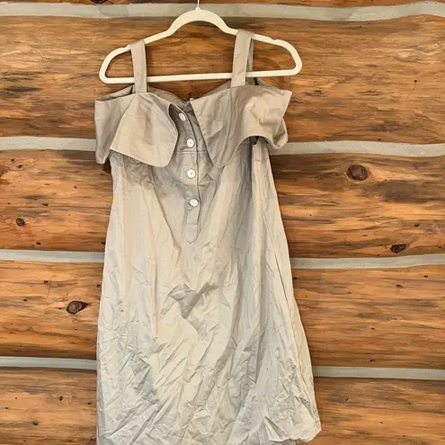 Opening Ceremony  French Cuff Cold-Shoulder Dress