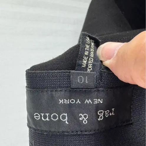 Rag and Bone  Classic Slim Ankle Black Pants Women’s Size 10 USA Made Smooth Curve thumbnail 8