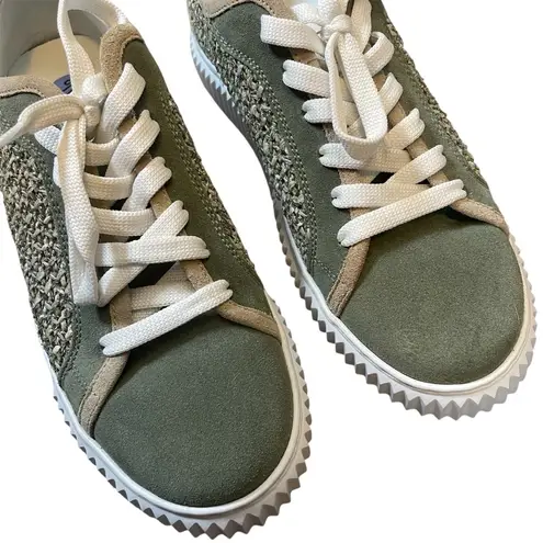 Voile Blanche MAIORCA FLAT SUEDE AND FABRIC SNEAKERS EU38 Green Size 8