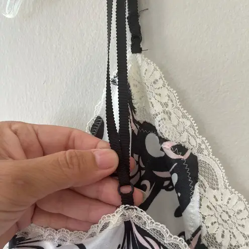 Gilligan OMalley Sz M LUXE Satin Babydoll Shiny Lacy Night Gown V Neck Silver Size M