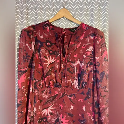 Ted Baker London | Verino Floral Print Tiered Minidress, Size 2