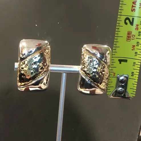 SIMON SEBBAG Sterling Silver Vermeil Clip On Earrings Gold