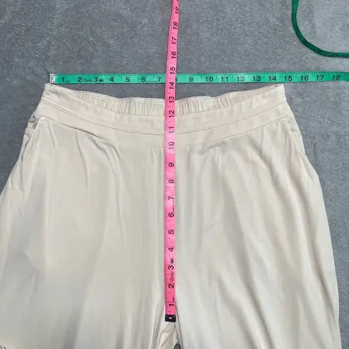 Aday Pants Large Cream Soft Drape Flowy Capsule Travel Comfy Casual Classic