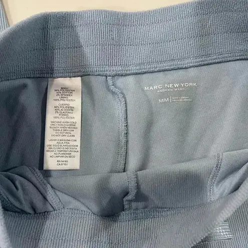 Marc New York Andrew Marc Blue Rib Knit Soft Slim Jogger Pants Women’s Medium