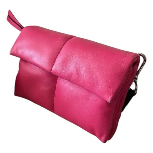 ALL SAINTS Ezra Quilt Crossbody in Hot Pink